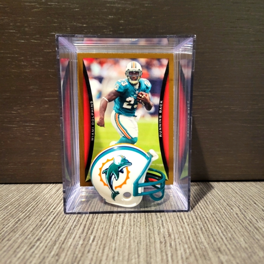 Ronnie Brown Miami Dolphins Mini Helmet Football Sports Box